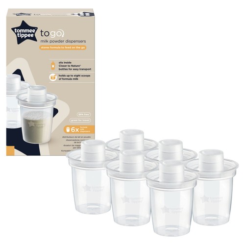  Tommee Tippee Closer To Nature 6 Milk Powder Dispensers  thumbnail 2