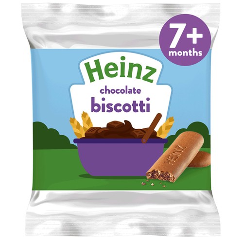 Heinz Chocolate Biscotti Baby Food Snacks 7+ Months