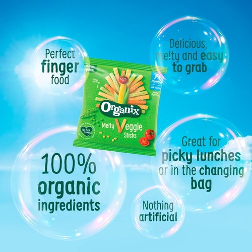 Organix Melty Sweetcorn Rings Organic Baby Finger Food Snack thumbnail 5