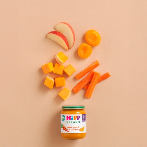 HiPP Organic Sweet Squash & Chicken Baby Food Jar 6+ Months125g thumbnail 3