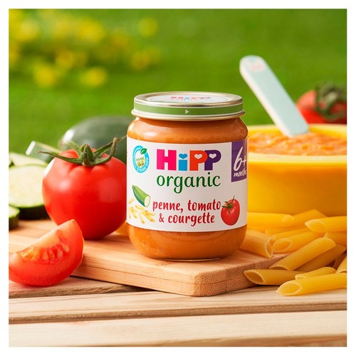 HiPP Organic 6 Mths+ Penne with Tomato & Courgette thumbnail 3