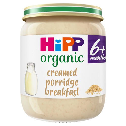 HiPP Organic Creamed Porridge Breakfast Baby Food Jar 6+ Months 125g