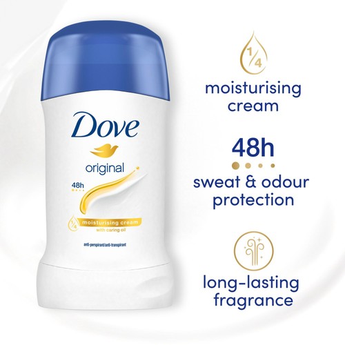 Dove Original Anti-perspirant Deodorant Stick 40ml thumbnail 2
