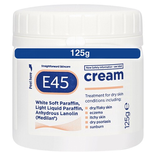 E45 Moisturiser Lotion, Body, Face And Hand Lotion For Very Dry Skin 125g