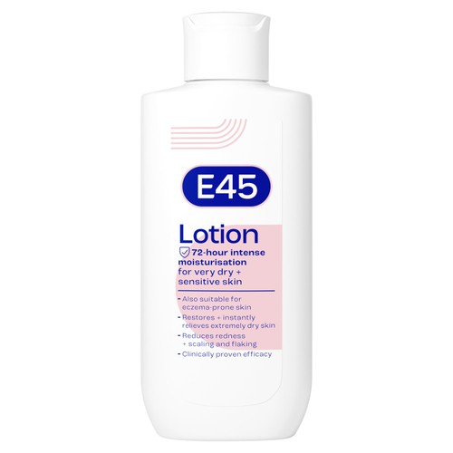 E45 Moisturiser Lotion, body, face and hands lotion For Very Dry Skin