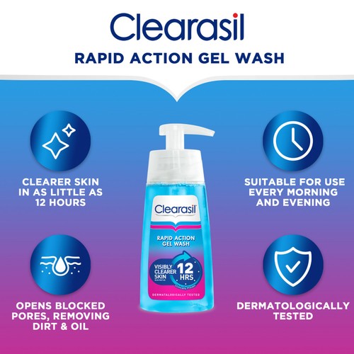 Clearasil Ultra Rapid Action Gel Wash thumbnail 3