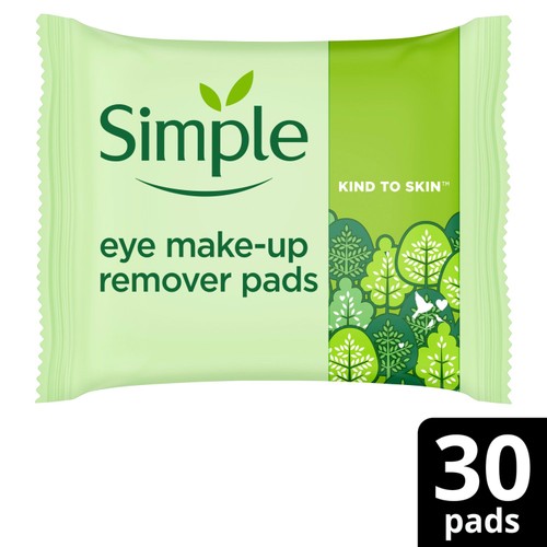 Simple Kind to Eyes Biodegradable Eye Make-Up Remover Pads 