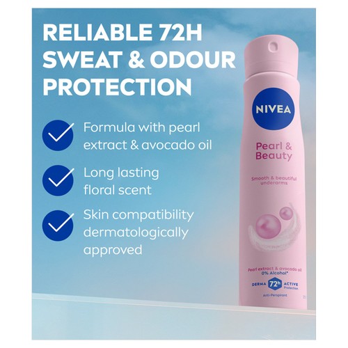 NIVEA Pearl & Beauty 72h Anti-Perspirant Deodorant Spray thumbnail 3