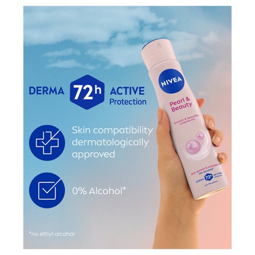 NIVEA Pearl & Beauty 72h Anti-Perspirant Deodorant Spray thumbnail 4