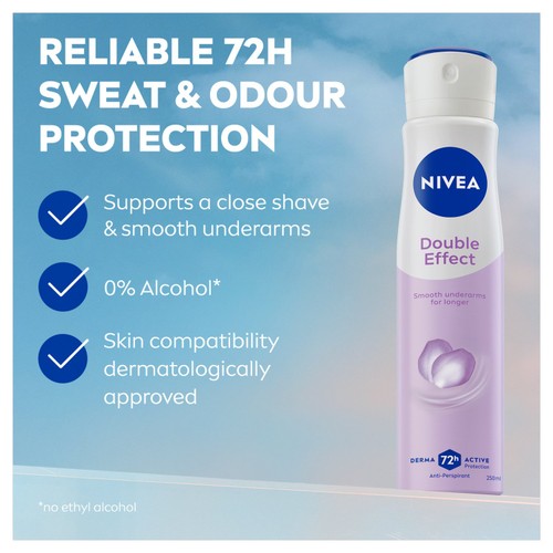 NIVEA Double Effect 72h Anti-Perspirant Deodorant Spray thumbnail 3