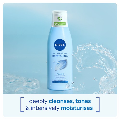 NIVEA 2-In-1 Cleanser & Toner for Normal & Combination Skin  thumbnail 3