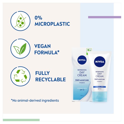 NIVEA Refreshing Day Cream for Normal Skin SPF15 thumbnail 3