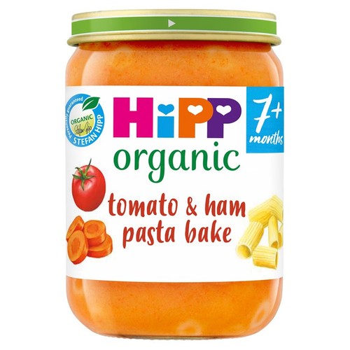 HiPP Organic Tomato & Ham Pasta Bake Baby Food Jar 7+ Months 