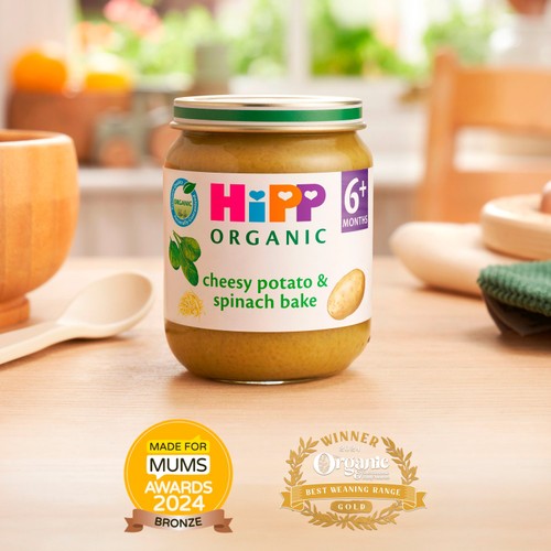 HiPP Organic Cheesy Potato & Spinach Bake Baby Food Jar 6+ Months 125g thumbnail 2