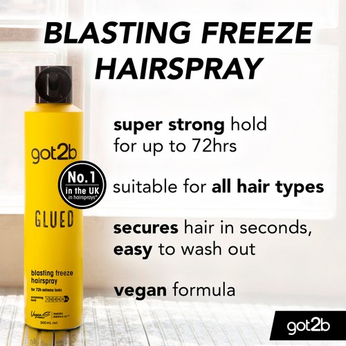 Schwarzkopf got2b Glued Blasting Freeze Spray thumbnail 5