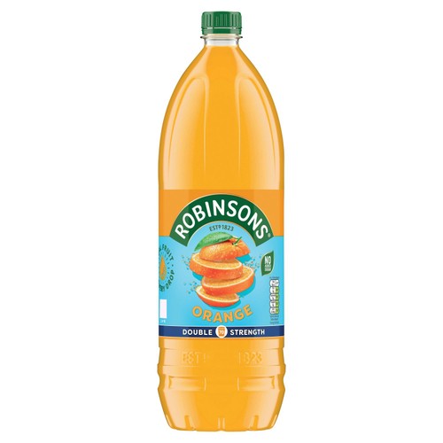 Robinsons Double Strength Orange No Added Sugar Squash 1.75L thumbnail 2
