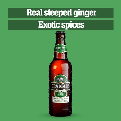 Crabbies Ginger Beer Bottle thumbnail 2