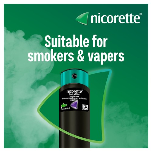 Nicorette QuickMist Mouthspray Freshmint (Stop Smoking Aid) thumbnail 2