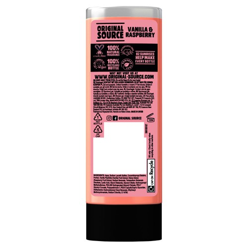 Original Source Vanilla & Raspberry Shower Gel thumbnail 2