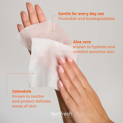 Femfresh Intimate Hygiene Large Feminine Freshness Wipes thumbnail 5