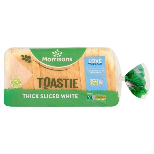 Morrisons Toastie Thick Sliced White Bread 800g