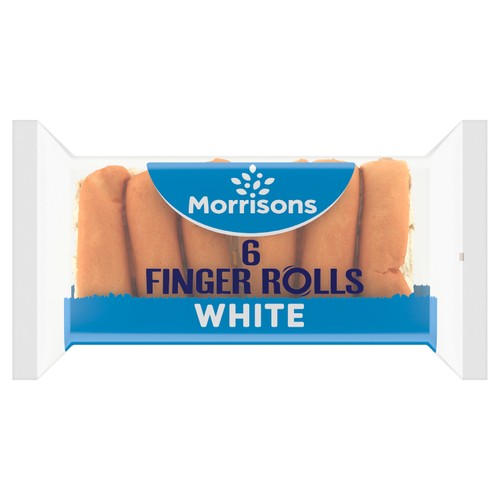 Morrisons Finger Rolls 6 Pack