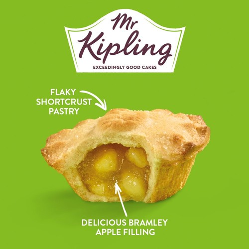Mr Kipling Bramley Apple Pies Multipack Snack 6pk thumbnail 2