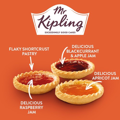 Mr Kipling Jam Tarts Cakes 6 Pack thumbnail 2
