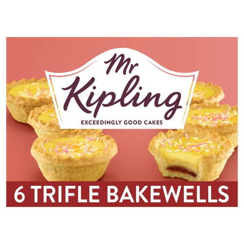 Mr Kipling Trifle Bakewells Tarts Cakes 6 Pack