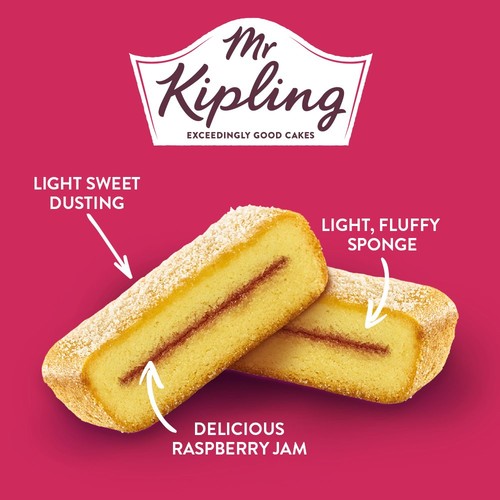 Mr Kipling Victoria Slices Cakes Multipack 6 Pack thumbnail 2