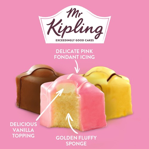Mr Kipling French Fancies Cakes Multipack Snack 8pk thumbnail 2