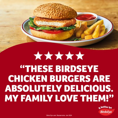 Birds Eye 4 Wholegrain Breaded Chicken Burgers 200g thumbnail 3