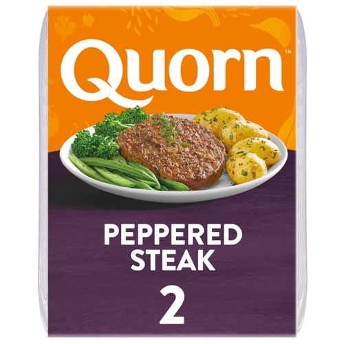 Quorn Vegetarian Peppered Steaks x 2 196g