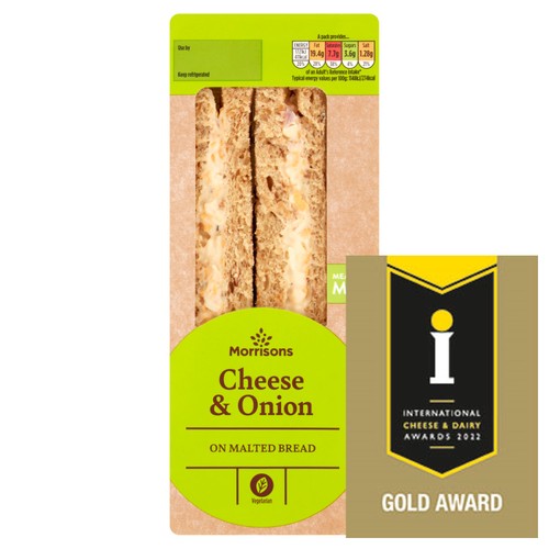 Morrisons Cheese & Onion Sandwich thumbnail 2