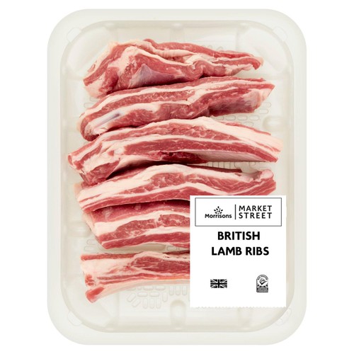 Morrisons British Spring Lamb Ribs 500g
