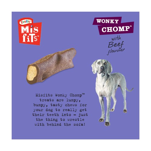 Misfits Wonky Chomp Adult Medium Dog Treats Liver 2 Stick  thumbnail 5