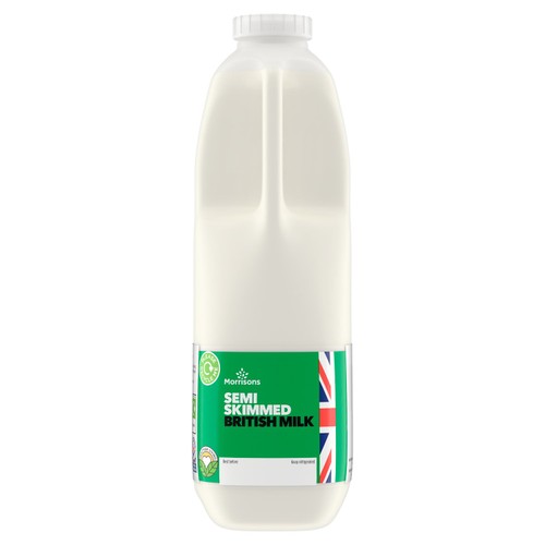 Morrisons British Semi Skimmed Milk 2 Pints