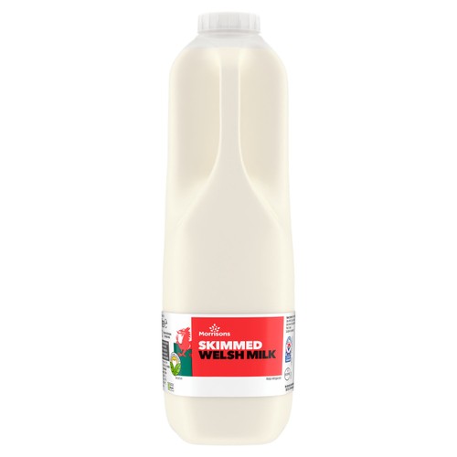 Morrisons Welsh Skimmed Milk 2 pint thumbnail 2