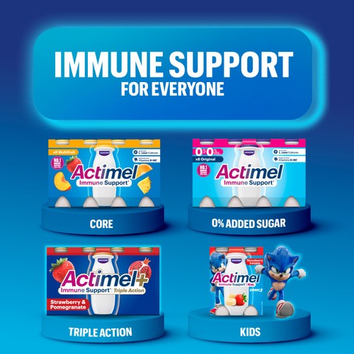 Actimel 0% Fat Strawberry Yogurt Drinks thumbnail 6