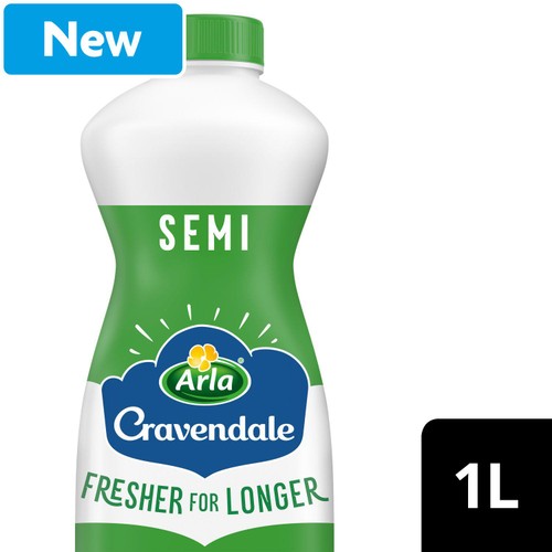 Cravendale Filtered Fresh Semi Skimmed Milk Fresher for Longer 1L