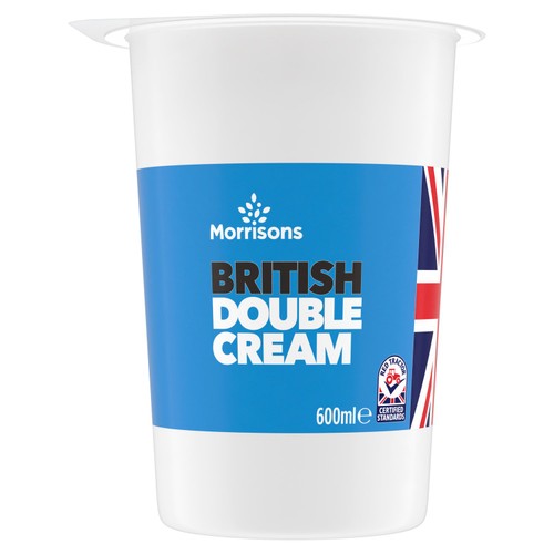 Morrisons British Double Cream 600ml