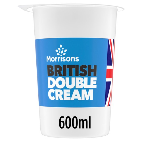 Morrisons British Double Cream 600ml thumbnail 2