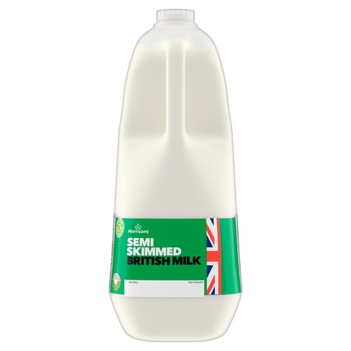 Morrisons Semi Skimmed British Milk 4 Pints thumbnail 2