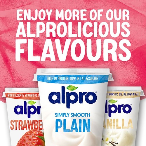 Alpro Blueberry & Cherry Yoghurt Alternative 4x125g thumbnail 3