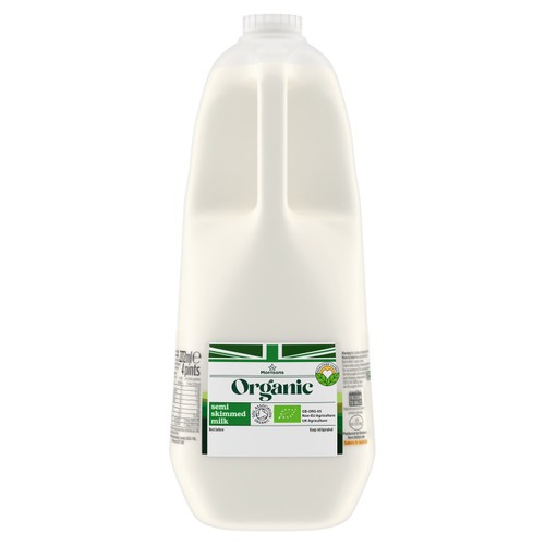 Morrisons Organic British Semi Skimmed Milk 4 Pints