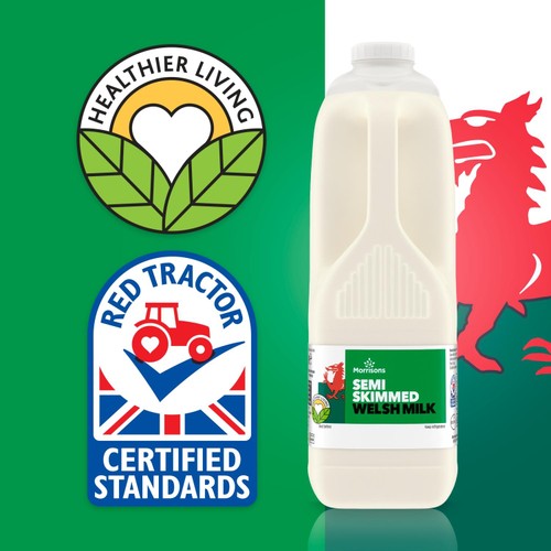 Morrisons Welsh Semi Skimmed Milk 6 Pint thumbnail 3