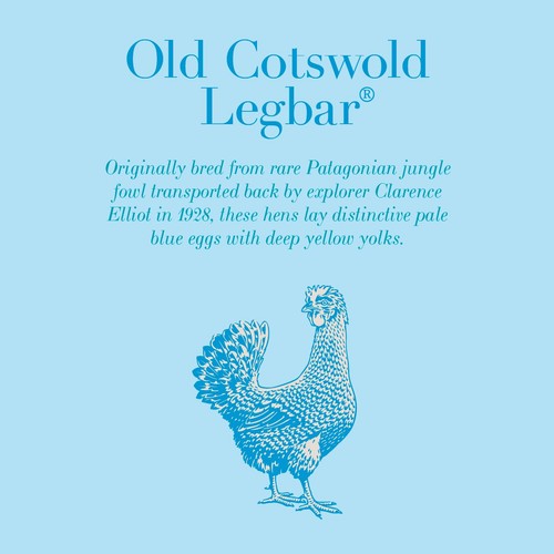 Clarence Court Assorted Cotswold Legbar Eggs 6 pack thumbnail 2