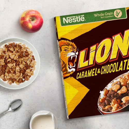Nestle Lion Caramel and Chocolate Cereal 400g thumbnail 3