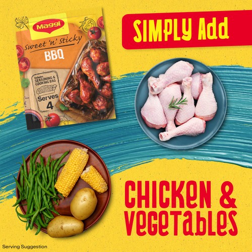 Maggi Juicy Sticky BBQ Chicken Herb and Spice Seasoning Mix thumbnail 6