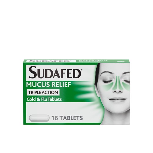 Sudafed Mucus Relief Triple Action Tablets
